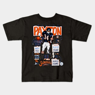 Walter Payton Chicago Stats Kids T-Shirt